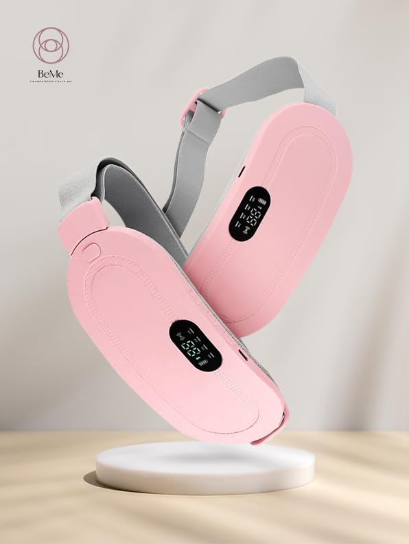 Portable Menstrual Heating Pad Waist Belt for Period Pain Relief | Rechargeable Warm Palace Heating Massager for Dysmenorrhea