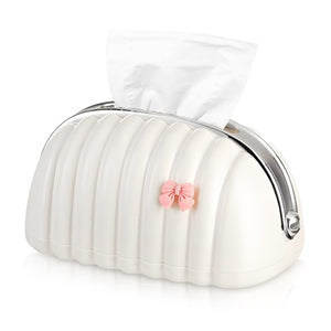 Elegant Shell Tissue Box – Luxury Decorative Tissue Holder for Home, Office & Car (Random Colours)