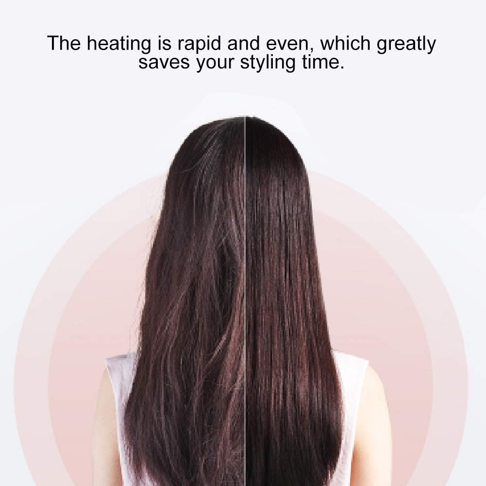 Professional 909 Brush Hair Straightener – Fast Heating Ceramic Hair Straightening Brush for Smooth & Shiny Hair