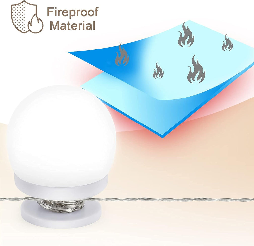 Vanity Mirror Light Pack of 10 LED Bulbs – 3 Color Modes Adjustable Hollywood Makeup Mirror Lights