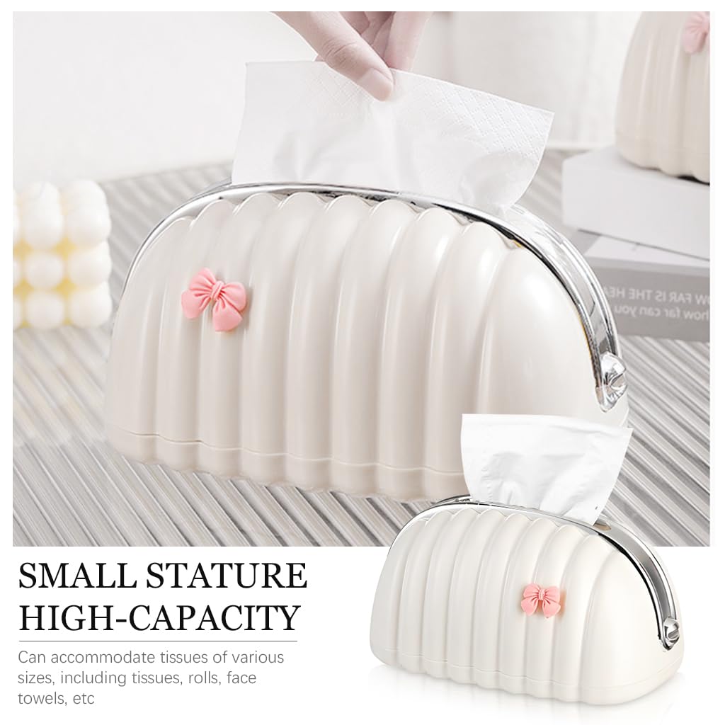 Elegant Shell Tissue Box – Luxury Decorative Tissue Holder for Home, Office & Car (Random Colours)