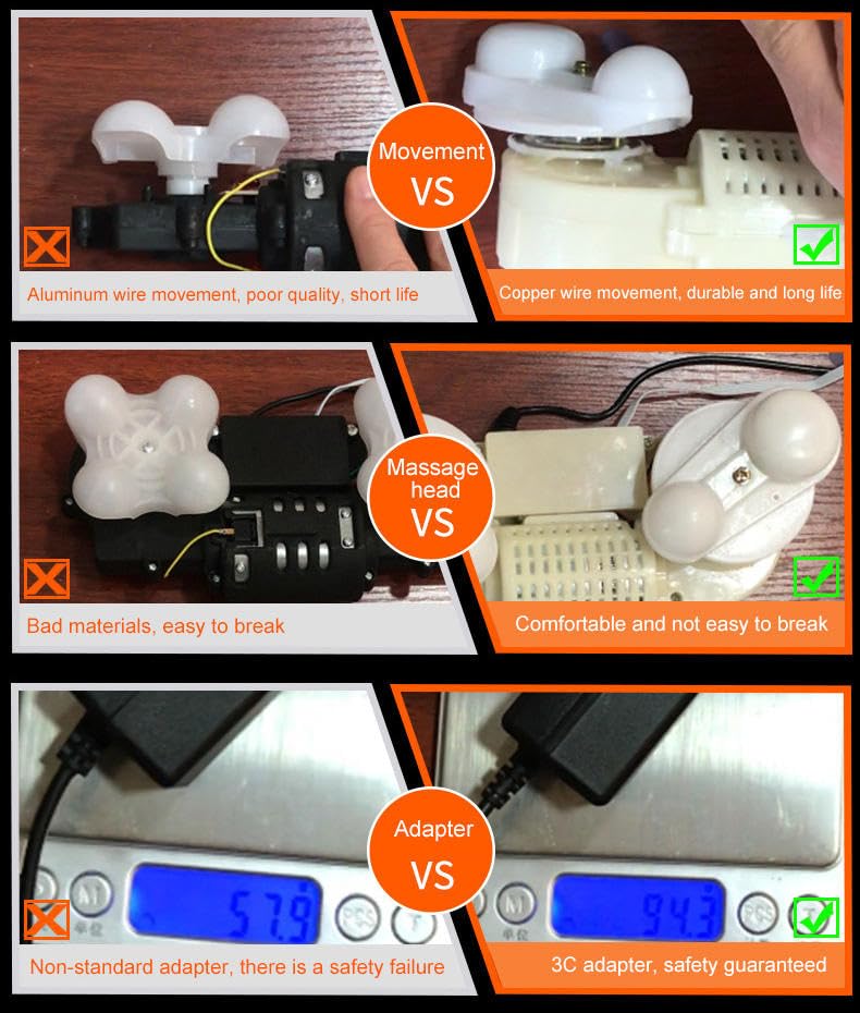 Car & Home Massage Pillow with 8 Heads – Electric Neck, Back & Foot Massager for Deep Relaxation