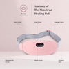 Portable Menstrual Heating Pad Waist Belt for Period Pain Relief | Rechargeable Warm Palace Heating Massager for Dysmenorrhea