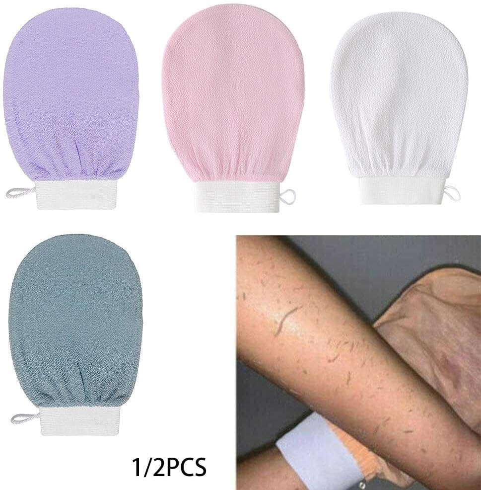 Exfoliating Body Gloves Pair – Deep Cleansing Shower Scrub Gloves for Smooth & Glowing Skin