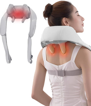 Shoulder and Back Massager All-in-One – Deep Tissue Shiatsu Massager for Pain Relief, Relaxation & Stress Reduction