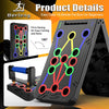 Foldable Multipurpose Push-Up Rack Board – Durable Home Workout Pushup Board with Box Packing for Chest, Arms, Shoulders & Core Training