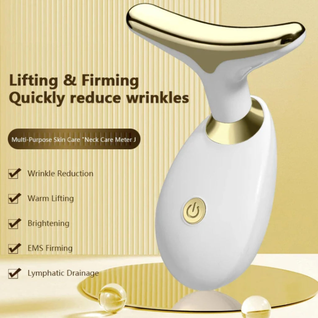 Digital Face & Neck Massager – Electric Facial Massage Device for Skin Tightening, Anti-Aging, Wrinkle Reduction & Deep Relaxation