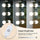 Vanity Mirror Light Pack of 10 LED Bulbs – 3 Color Modes Adjustable Hollywood Makeup Mirror Lights