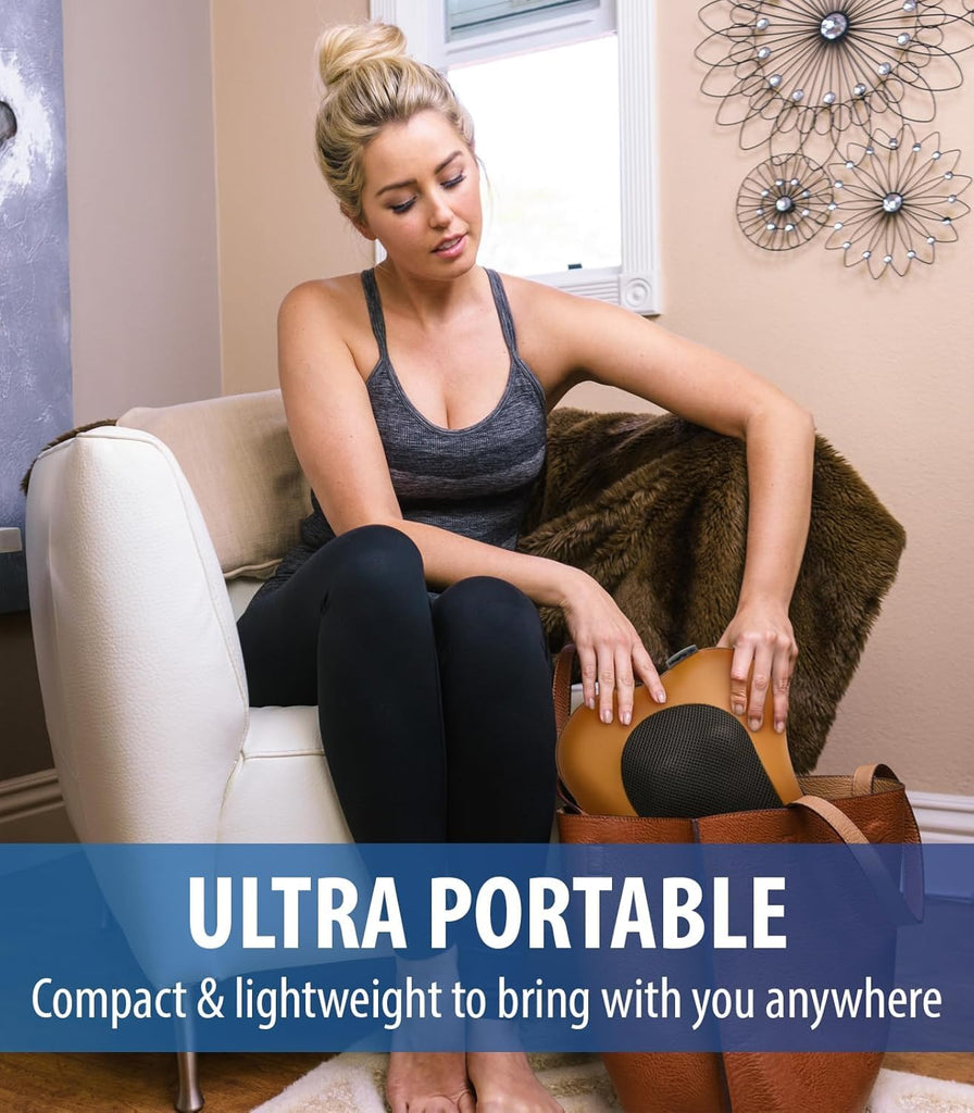 Car & Home Massage Pillow with 8 Heads – Electric Neck, Back & Foot Massager for Deep Relaxation