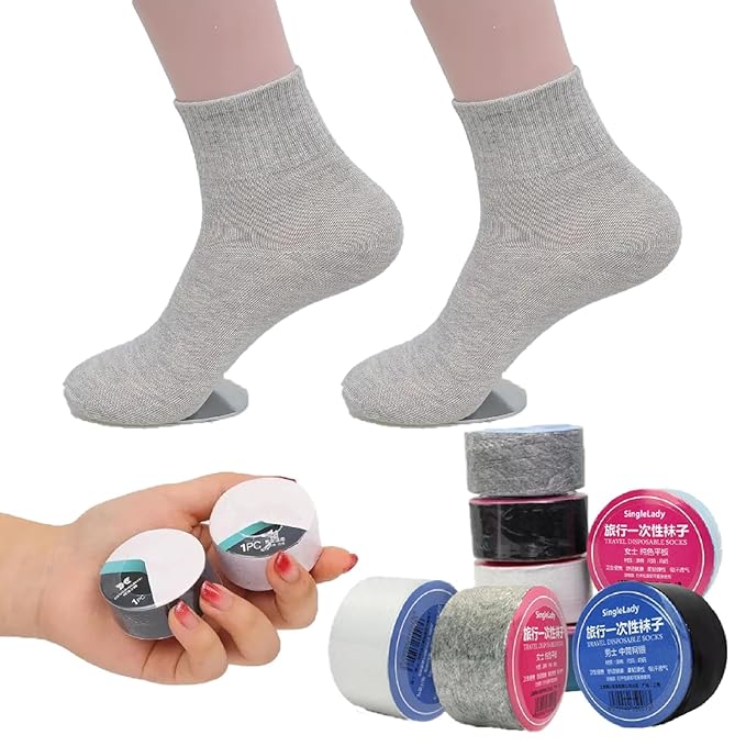 Disposable Travel Socks – Washable Compression Socks for Men & Women