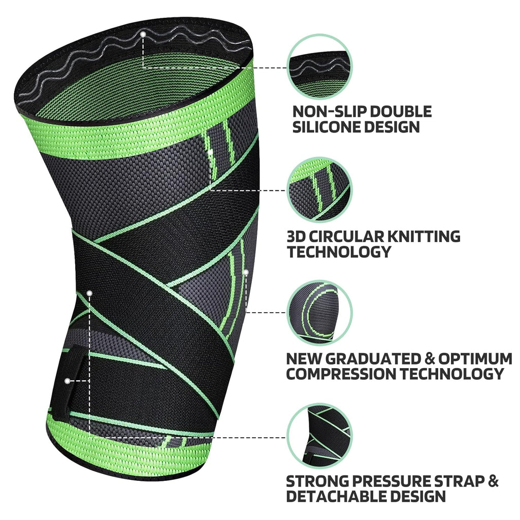 Knee Support & Pain Relief Belt – Adjustable Compression Knee Brace for Joint Stability & Recovery