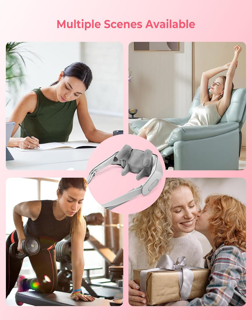 Shoulder and Back Massager All-in-One – Deep Tissue Shiatsu Massager for Pain Relief, Relaxation & Stress Reduction