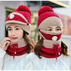 3 in 1 female winter cap