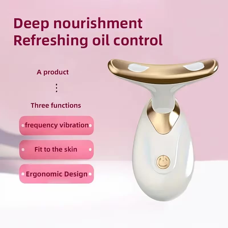 Digital Face & Neck Massager – Electric Facial Massage Device for Skin Tightening, Anti-Aging, Wrinkle Reduction & Deep Relaxation