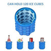 Silicone Ice Bucket & Ice Cube Genie – Flexible Ice Mold for Drinks, Cocktails, and Parties