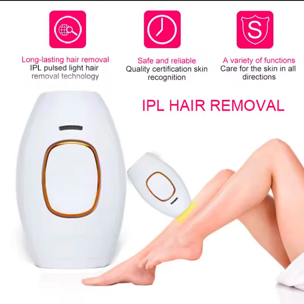 IPL Permanent Laser Hair Removal Handheld Device Kit for Women & Men | At-Home Painless Hair Reduction System