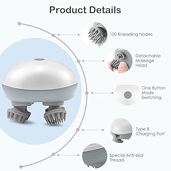 Smart Scalp Massager – Electric Head Massager for Hair Growth, Stress Relief & Deep Scalp Relaxation