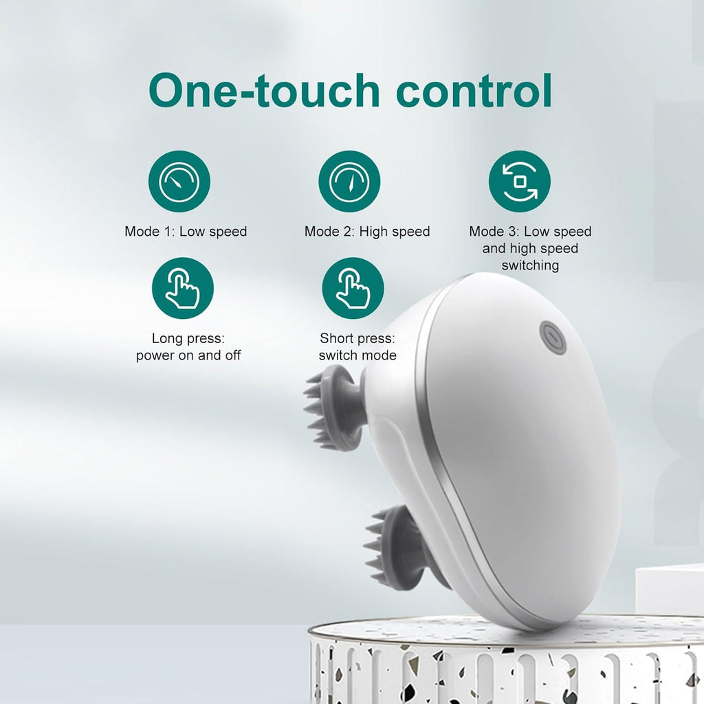 Smart Scalp Massager – Electric Head Massager for Hair Growth, Stress Relief & Deep Scalp Relaxation