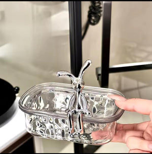 Double Layer Bunny Soap Dish – Cute Drainage Soap Holder for Bathroom & Kitchen
