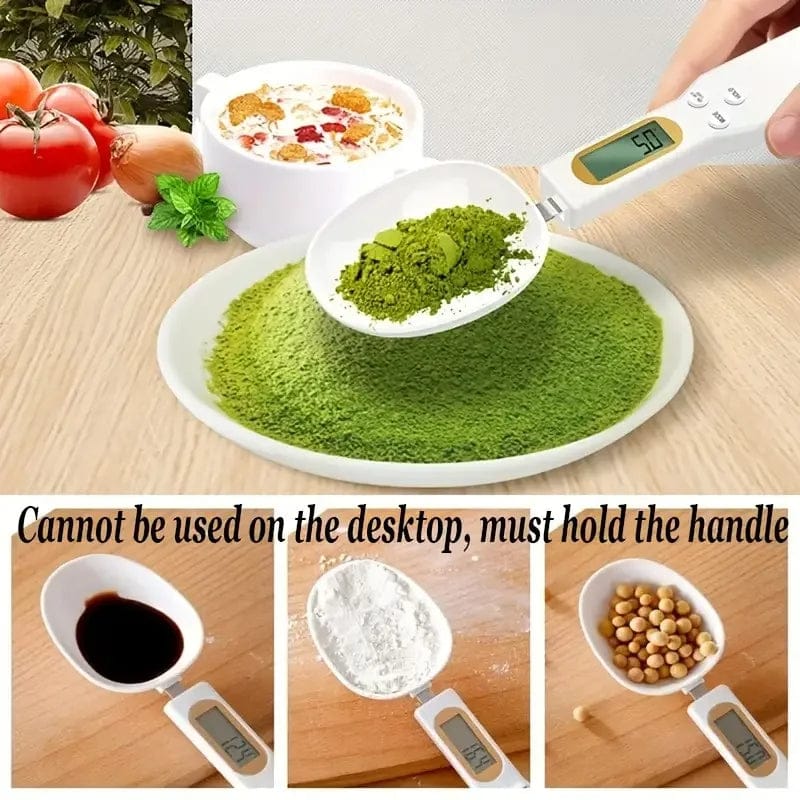 Digital Measuring Spoon Scale with LCD Display for Kitchen, Baking, Coffee & Nutrition Measurement